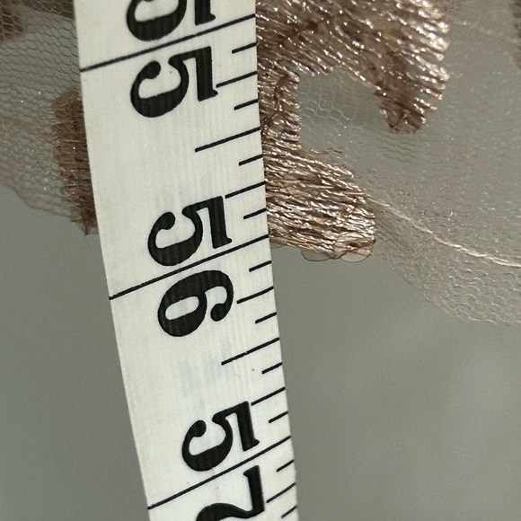 A-line V-Neck Floor-Length Lace Sequin Mother of the Bride Dress Taupe. - Picture 10 of 16